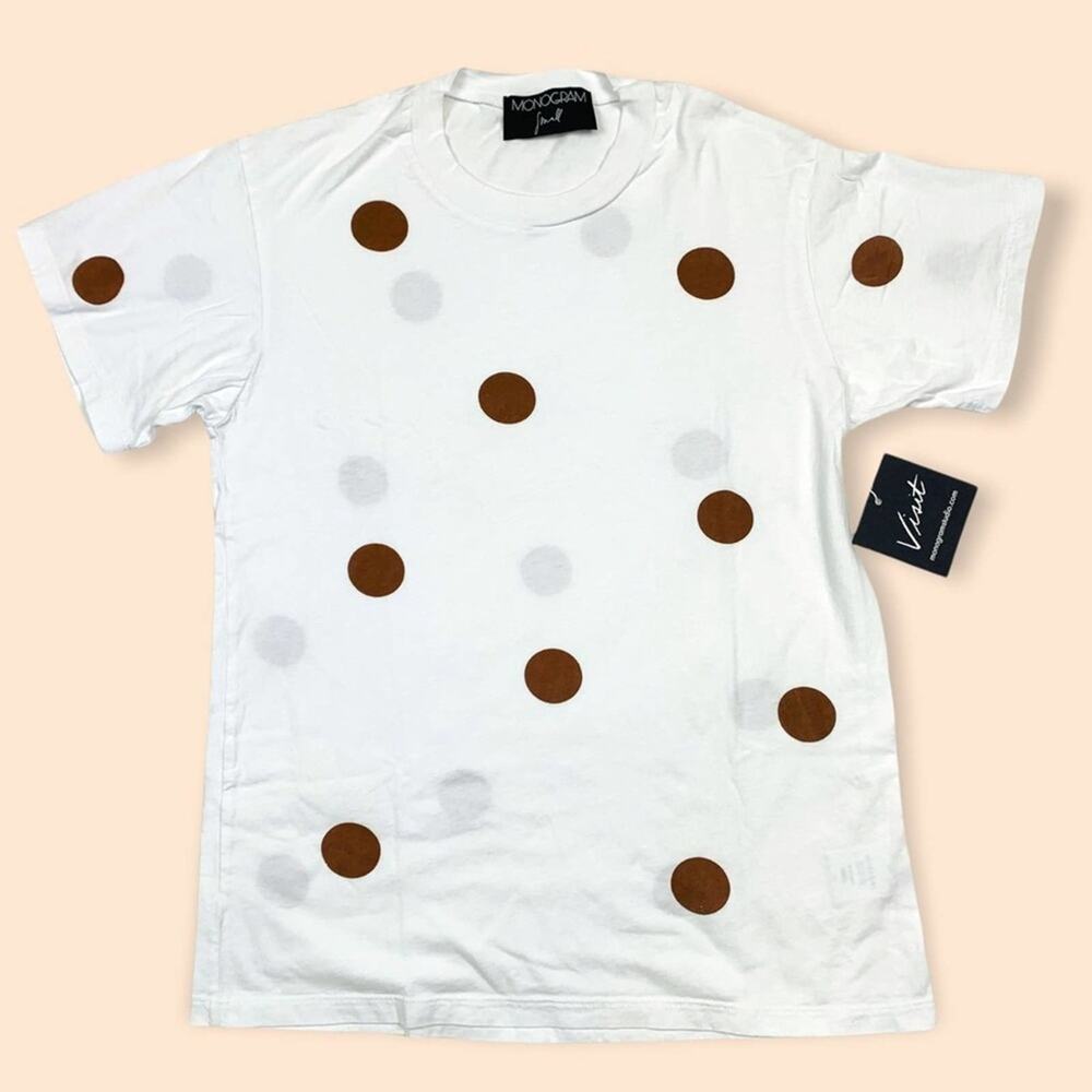 Monogram polka dot tee
